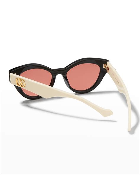 gucci double g cat-eye sunglasses|designer oversized cat eye sunglasses.